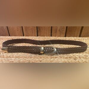 Braided Genuine Leather Belt 39”